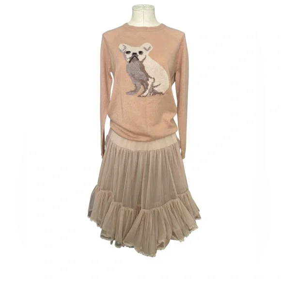 Vintage Anthropologie Odille Black Layered Tulle Skirt - pristine size S/M - Picture 11 of 11